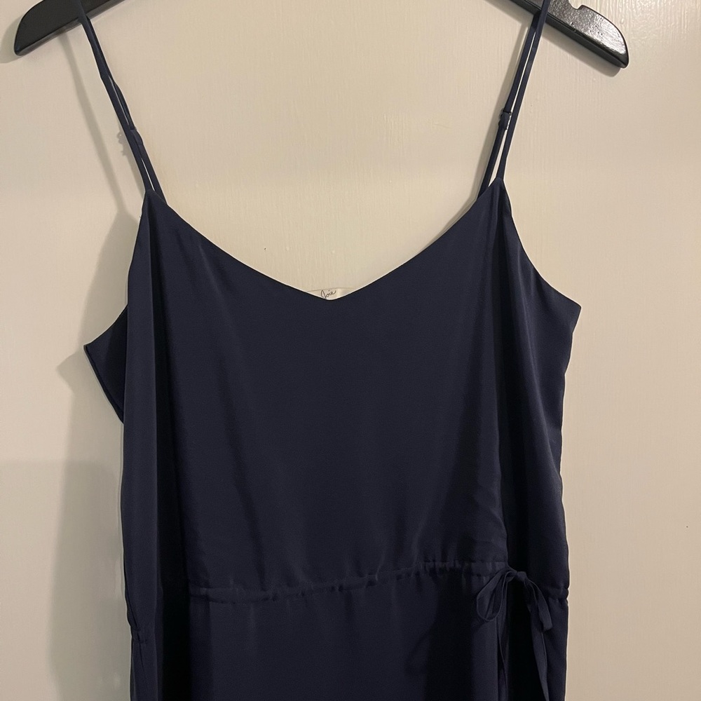 Joie Navy silk midi dress